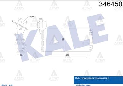 RADYATÖR KALORİFER TRANSPORTER T4 95-03 KLİMASIZ MEKANİK