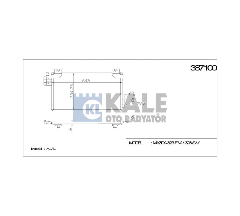 RADYATÖR KLİMA 323 98-03 1.5 / 1.8