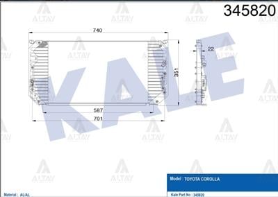 RADYATÖR KLİMA COROLLA 93-98