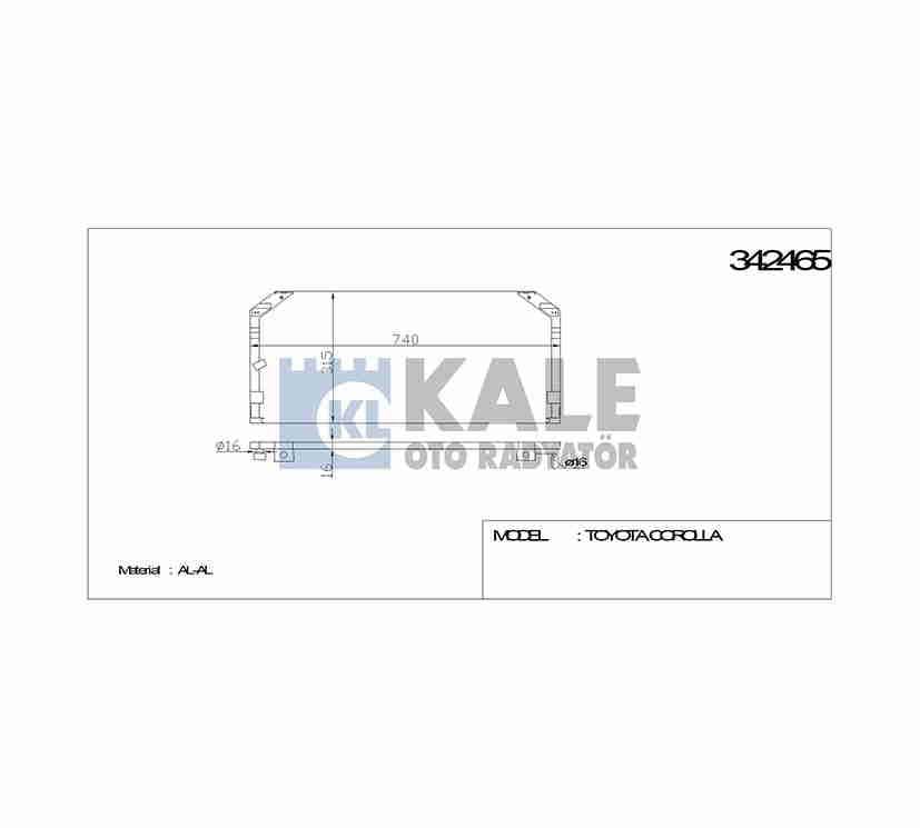 RADYATÖR KLİMA COROLLA 98-02
