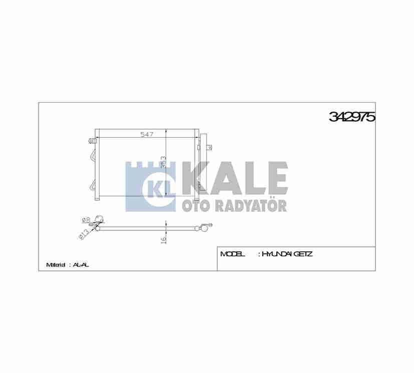 RADYATÖR KLİMA GETZ 03-11 DİZEL
