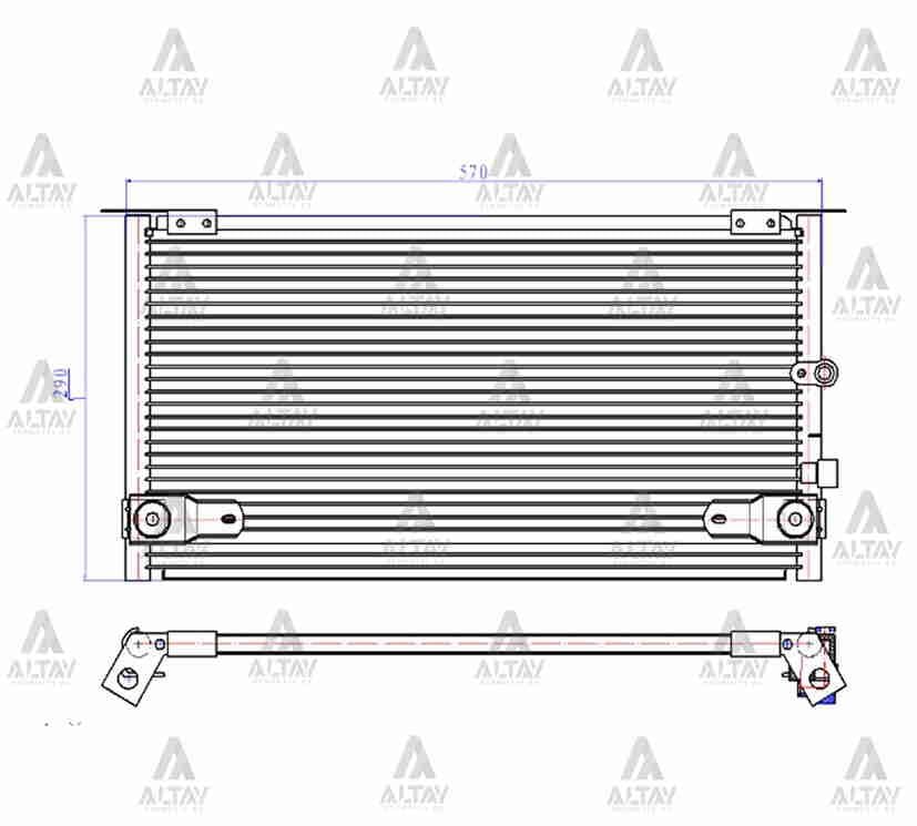RADYATÖR KLİMA HILUX 01-05 BRAZING