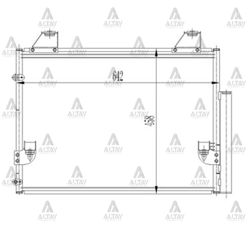 RADYATÖR KLİMA HILUX 06-11 BRAZING