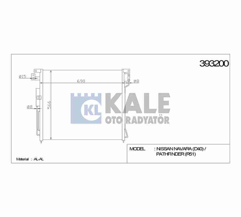 RADYATÖR KLİMA PICKUP 06= NAVARA / PATHFINDER
