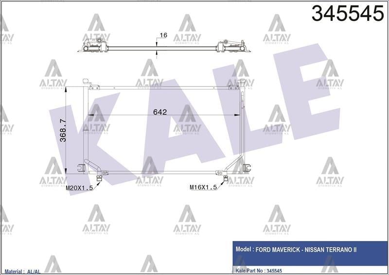 RADYATÖR KLİMA TERRANO 96= 2.4 / 93= 2.7
