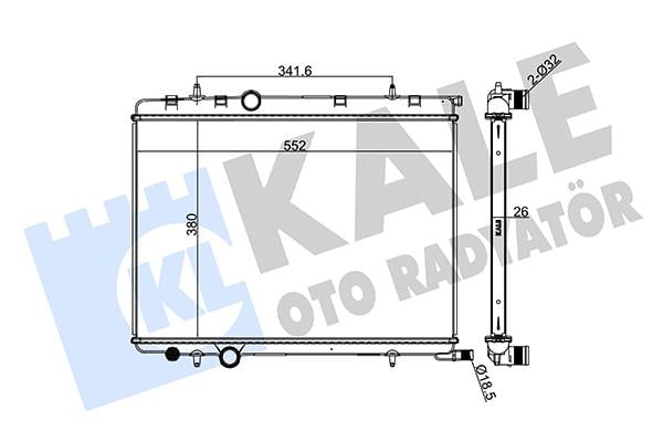 RADYATÖR SU 307-XSARA 2.0İ 16V-1.9D-2.0 HDI BRAZING