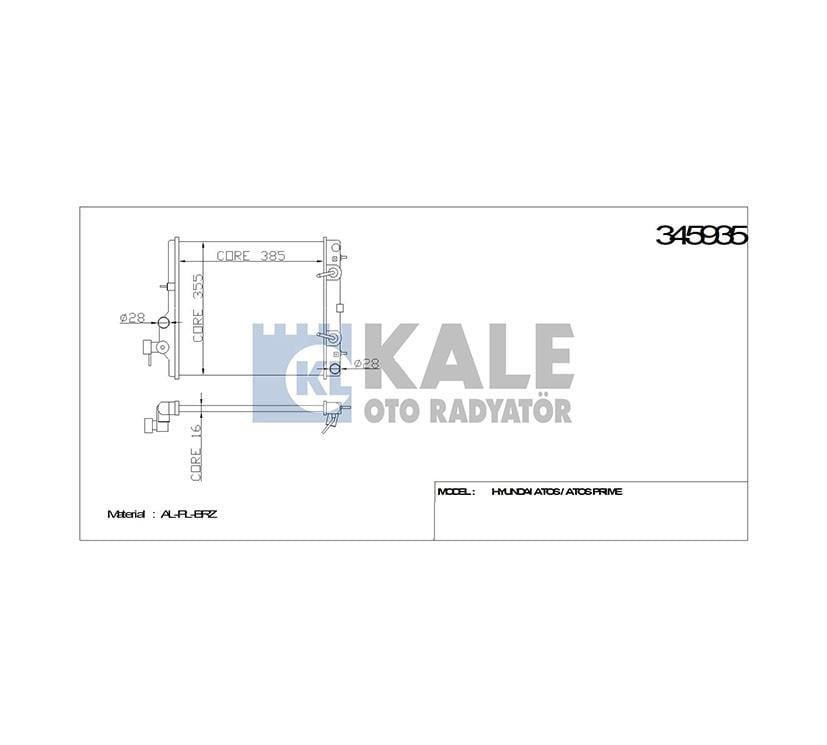 RADYATÖR SU ATOS  98-02 A-T BRAZING