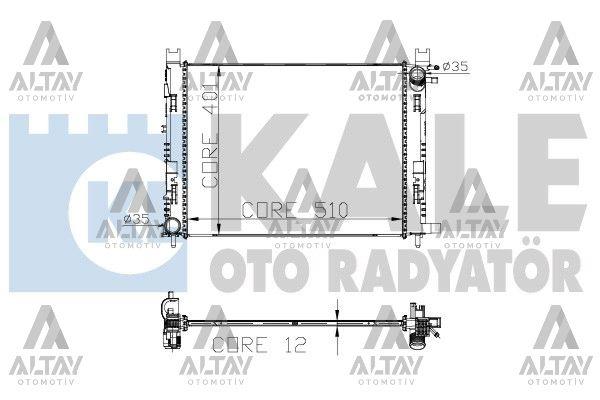 RADYATÖR SU CLIO IV 12= / SYMBOL III 12= / DOKKER 12= / LOGAN II 12= 1.5 DCI