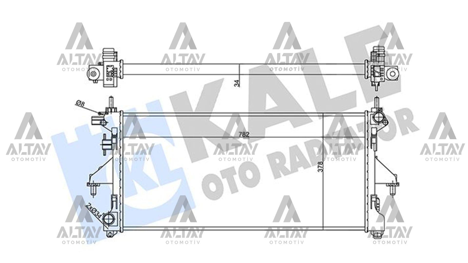 RADYATÖR SU DUCATO 06-14 2.3JTD INTERCOOLER BAĞLANTISI İNCE TİP MEKANİK