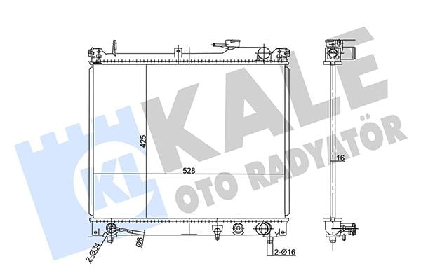 RADYATÖR SU GRAND VITARA 98-03 1.6 16V  A-T BRAZING