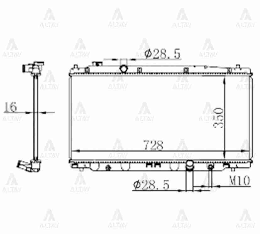 RADYATÖR SU JAZZ 09-15 M-T BRAZING
