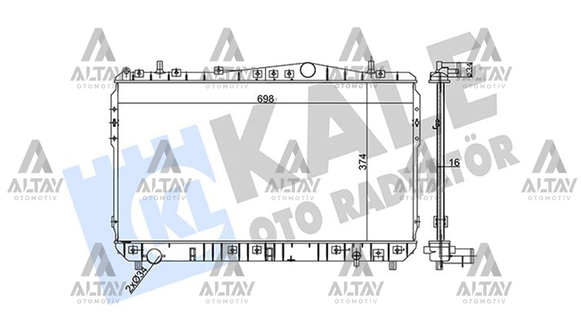 RADYATÖR SU LACETTI 06-12 / 1.4 16V-1.6 M-T MEKANİK