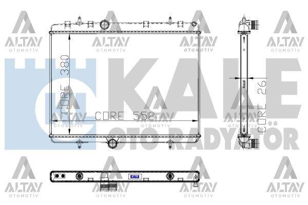 RADYATÖR SU PARTNER 08= TEPEE / BERLINGO 08= / PARTNER-BERLINGO 03-08 1.6 HDI M-T BRAZING