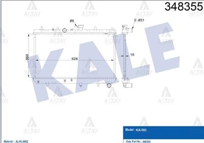 RADYATÖR SU RIO 03-06 BENZİNLİ M-T BRAZING