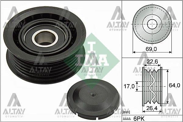 RULMAN V KAYIŞ GERGİ A4 / A6 / TOUAREG / Q7 / SPRINTER 05-15 2.5 TDİ-3.0 TDİ
