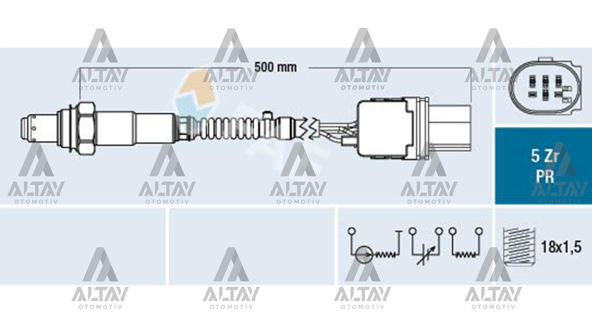 SENSÖR OKSİJEN A4 / A5 / A6 / Q5 08-15 CAGA-CAHA 2.0 TDİ ÖN