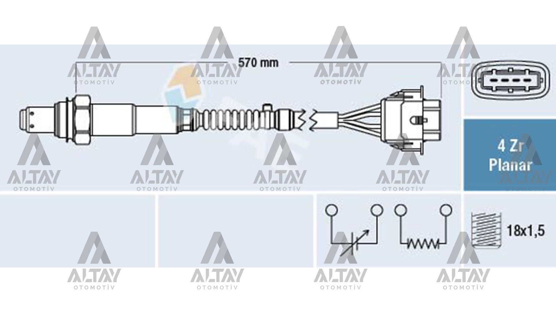 SENSÖR OKSİJEN CORSA C / ASTRA G / ASTRA H / MERIVA Z12XEP / Z14XEP ÖN