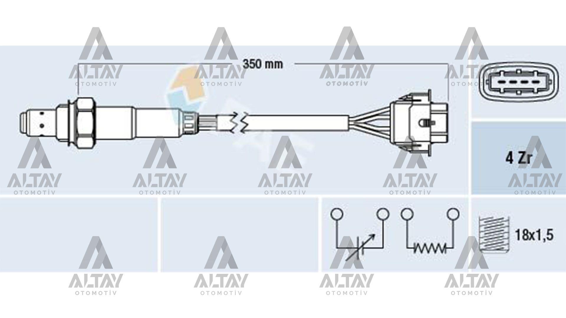 SENSÖR OKSİJEN CORSA C / ASTRA G / ASTRA H / MERIVA Z12XEP / Z14XEP ARKA