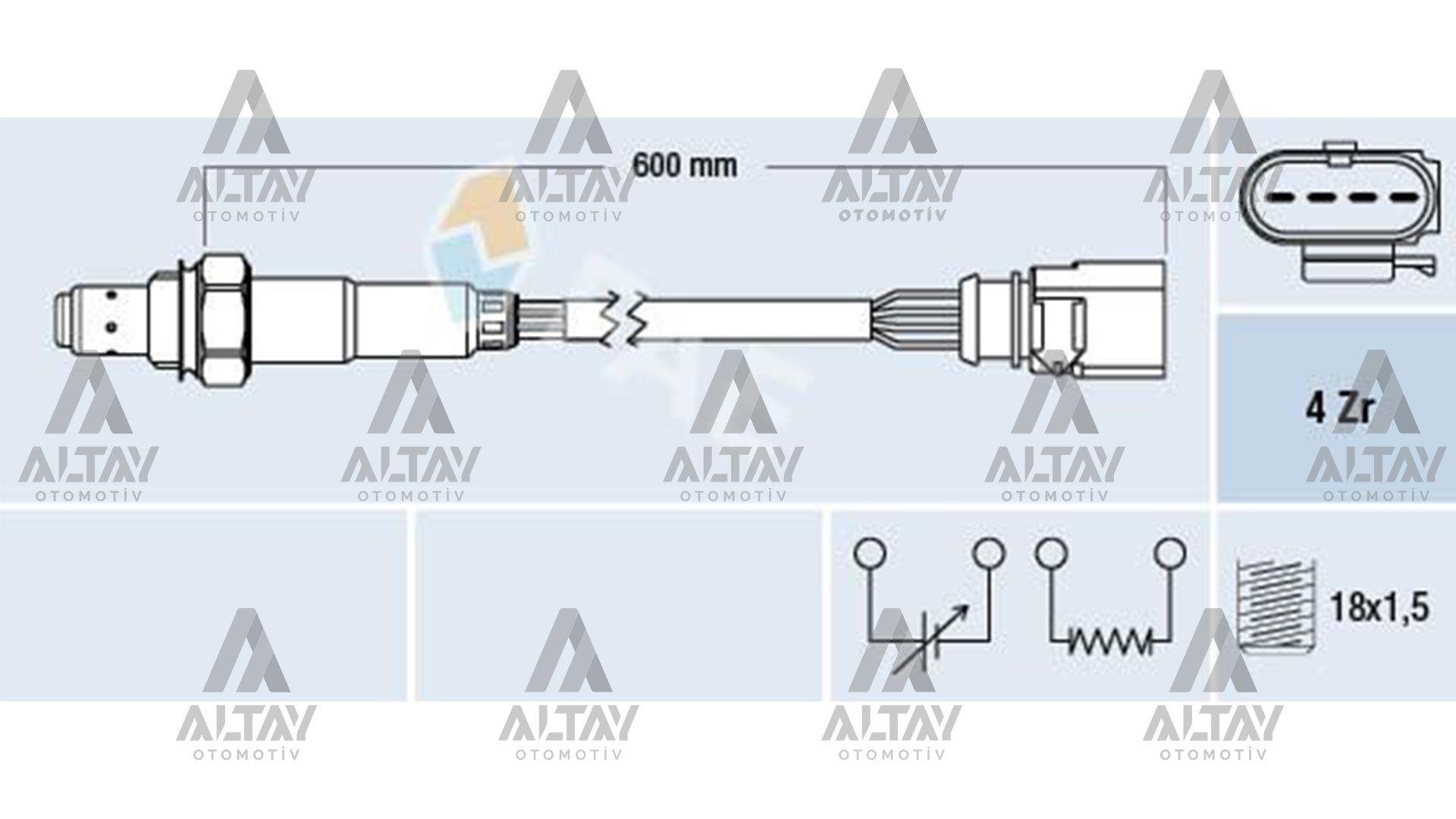 SENSÖR OKSİJEN GOLF7 / JETTA / POLO / A3 / LEON 13= JZA-CJZB-CYVA-CPVA-CHPA-CPTA-CXSA 1.2 TSİ-1.4 TSİ ÖN