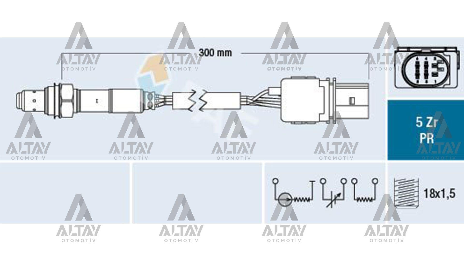 SENSÖR OKSİJEN POLO / CORDOBA / FABİA 03-08 BKY-BBY 1.4 16V ÖN