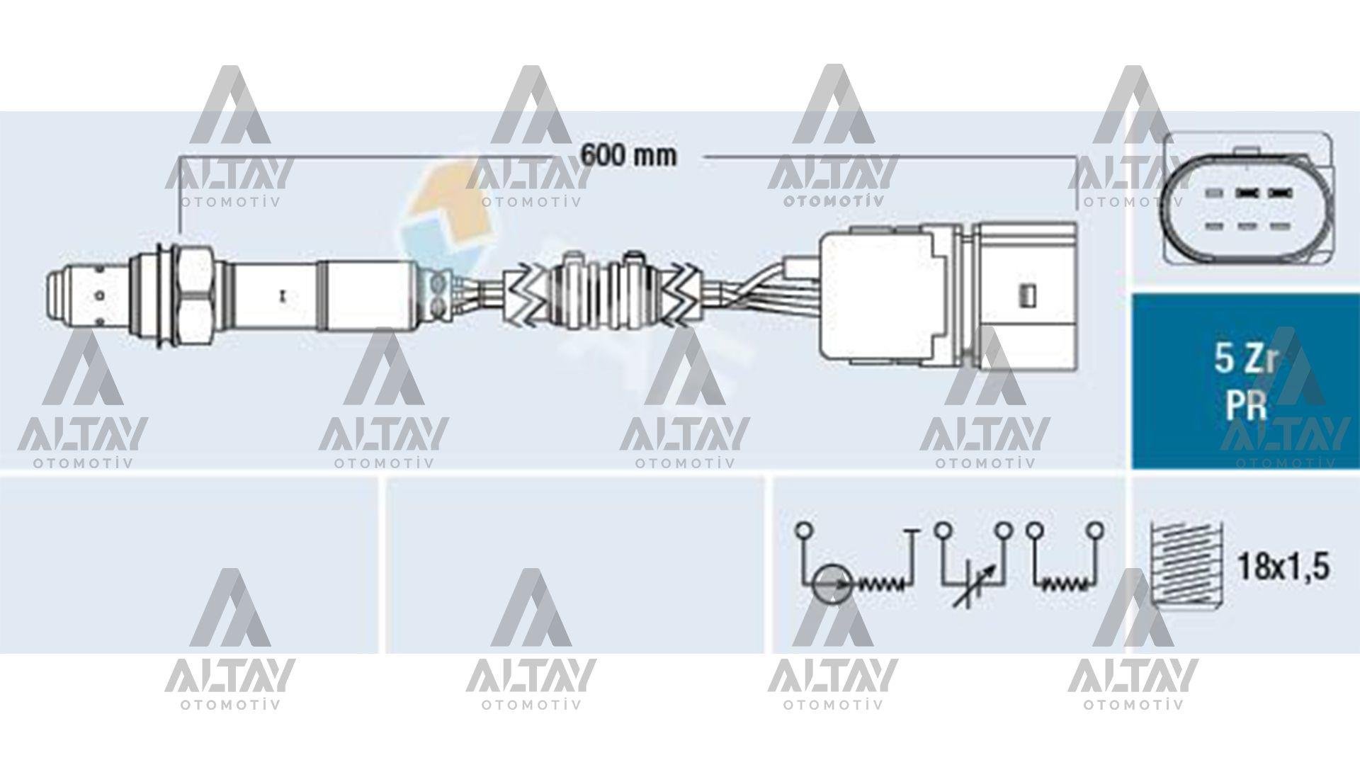 SENSÖR OKSİJEN POLO / CORDOBA / FABİA 03-08 BBY-BBZ-BKY 1.4 16V ÖN