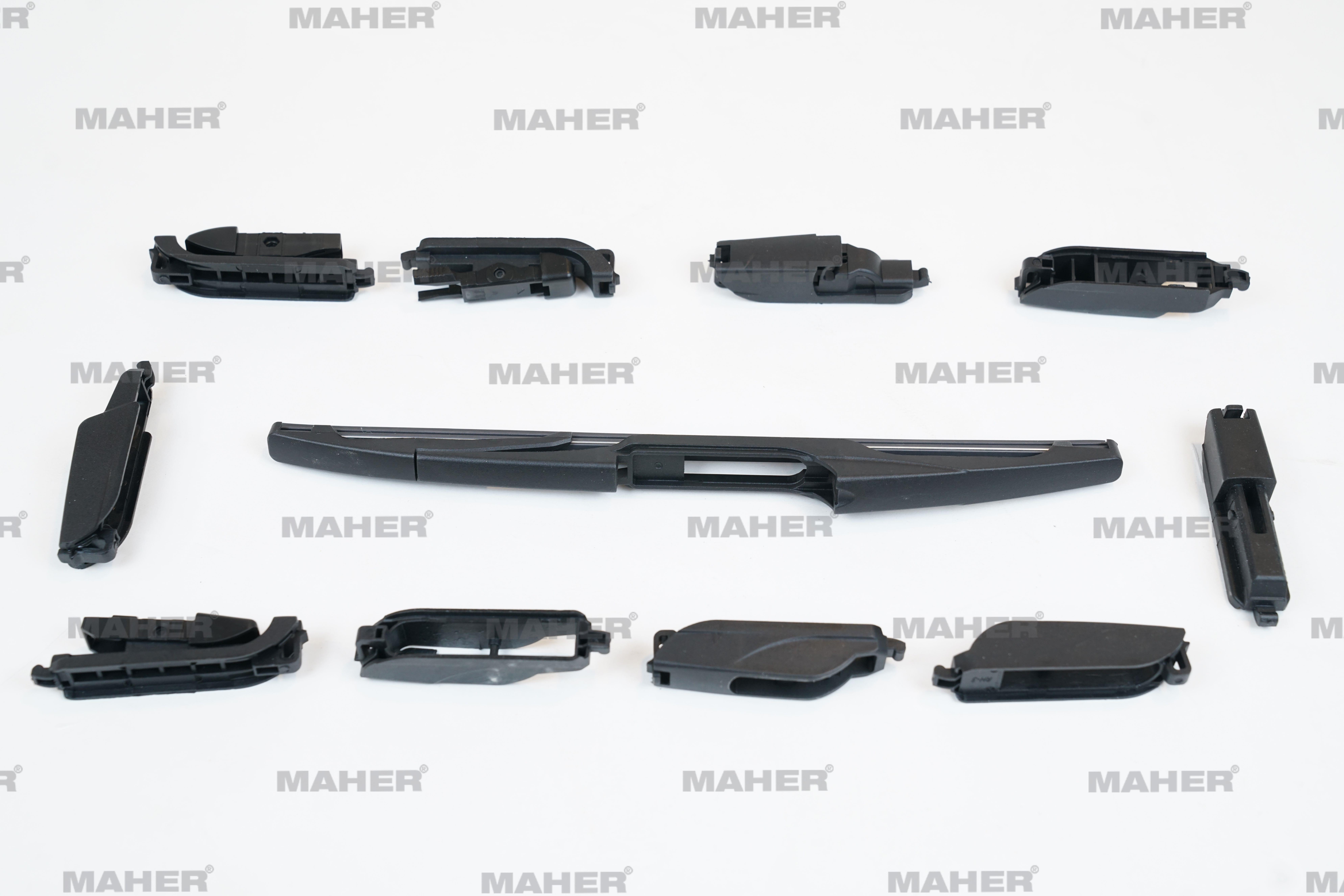 SİLECEK SÜPÜRGESİ PLASTİK TİP 10 APARATLI 11 ARKA (280mm)