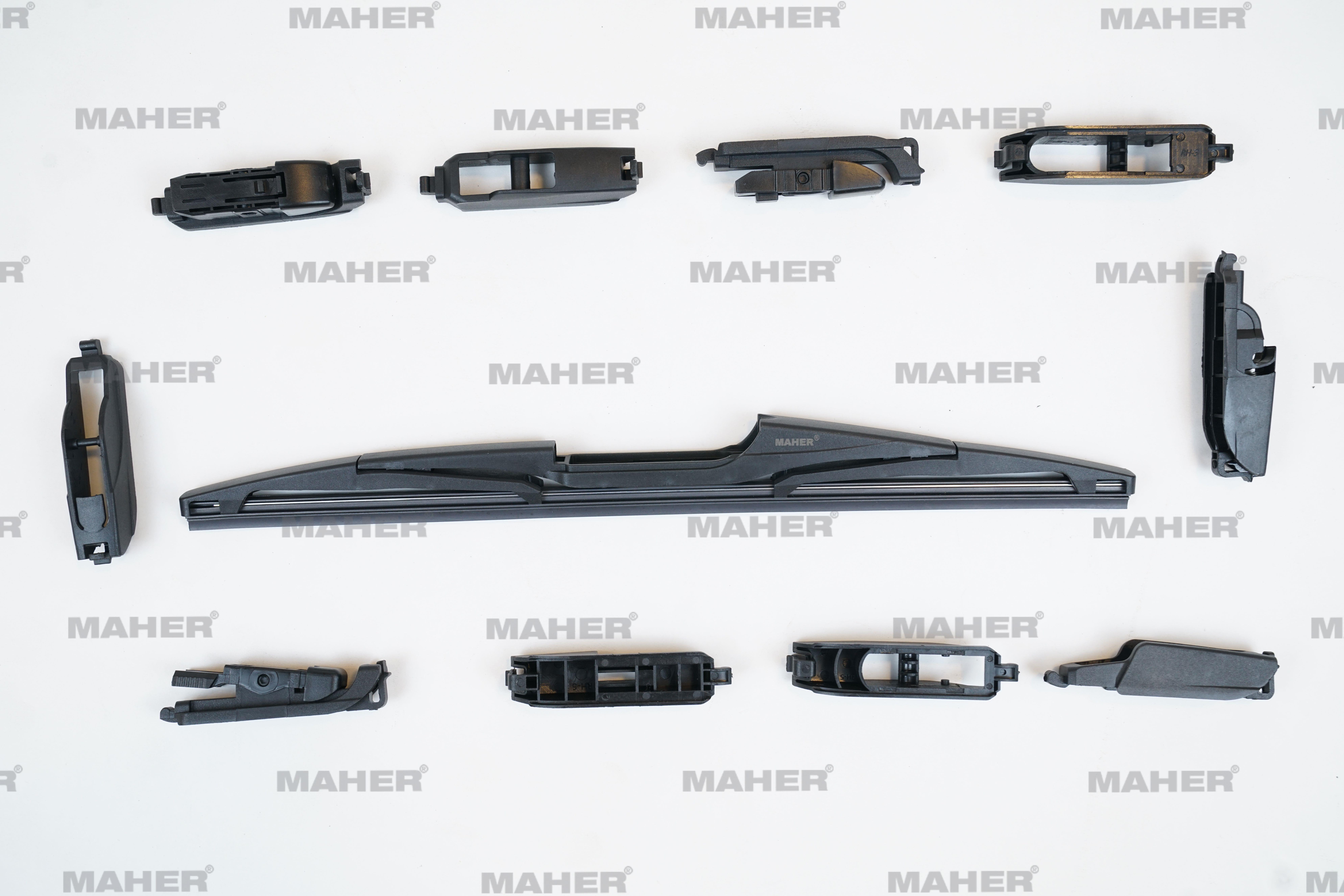 SİLECEK SÜPÜRGESİ PLASTİK TİP 10 APARATLI 13 ARKA (330mm)