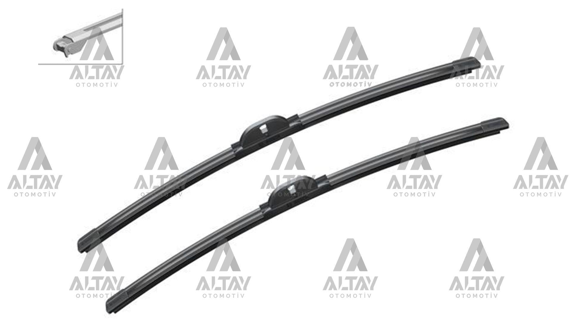SİLECEK SÜPÜRGESİ TAKIM A4 04-08 / C -203 / CLC -203 / CLK (CABRIO) -209 / SEAT EXEO (3R2) 15mm SÜRGÜ 22+22 A933S (550mm+550mm)