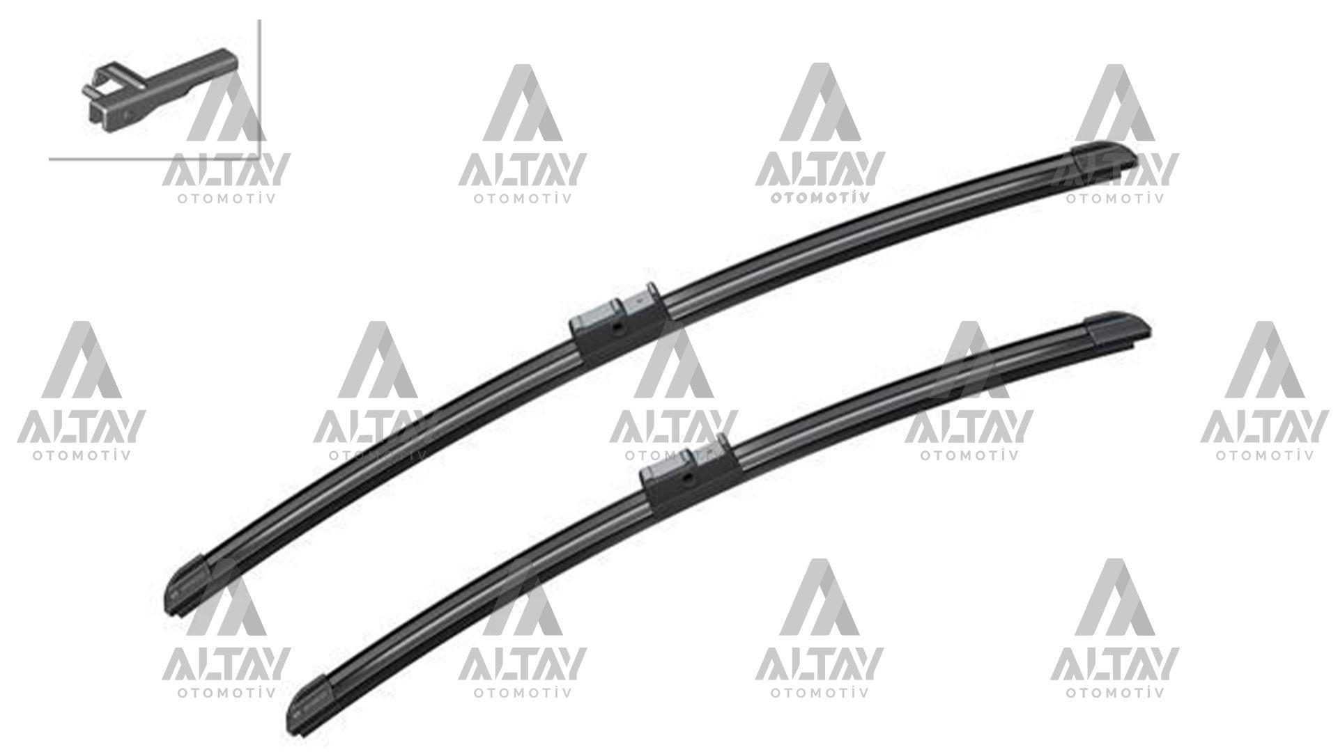 SİLECEK SÜPÜRGESİ TAKIM GOLF4 02-05 / BORA 02-05 / POLO 02-05 TEK DELİK 21+19 A927S (530mm+480mm)