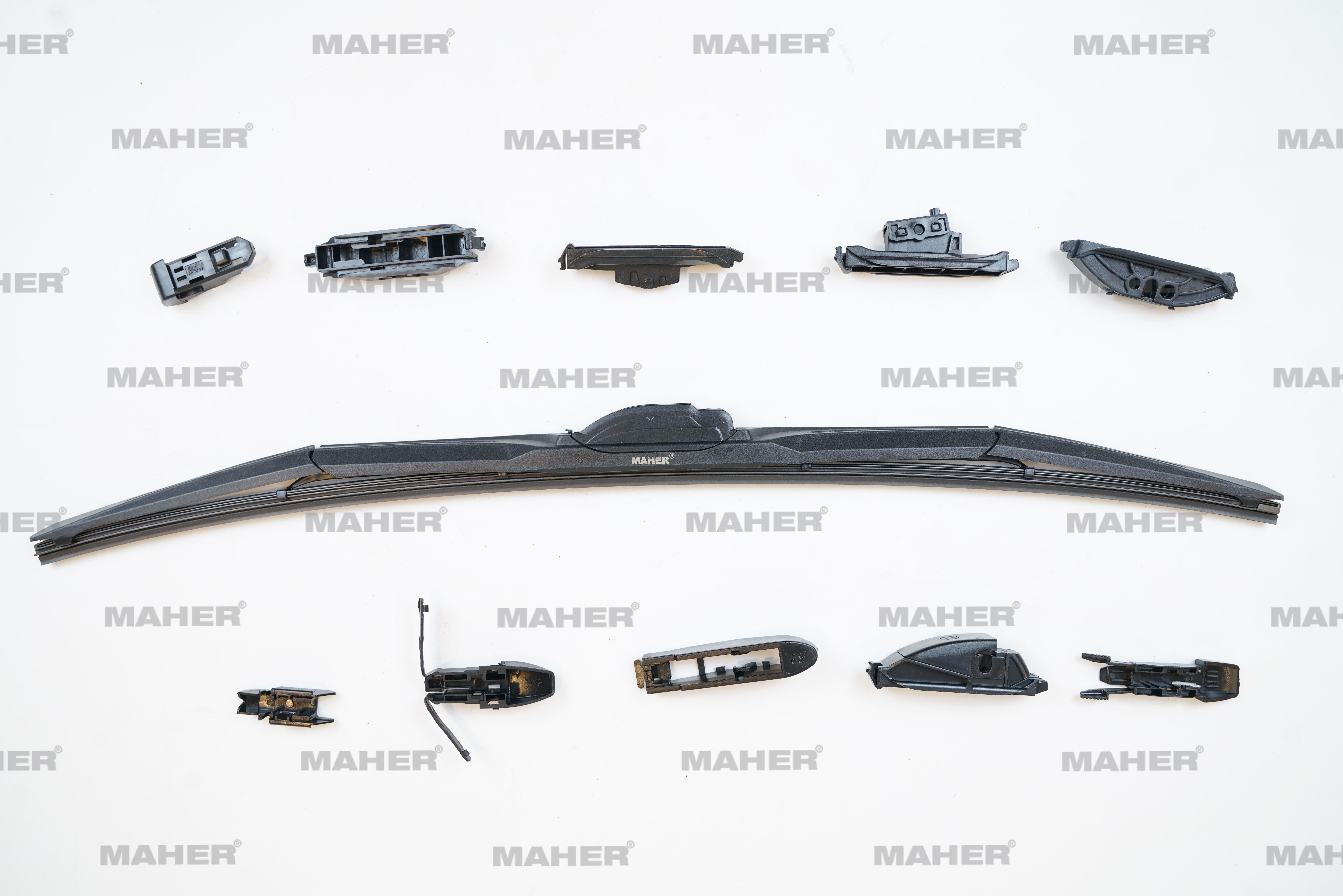 SİLECEK SÜPÜRGESİ TEK TİP ÜNİVERSAL 11 APARATLI 24 HYBRID (600mm)