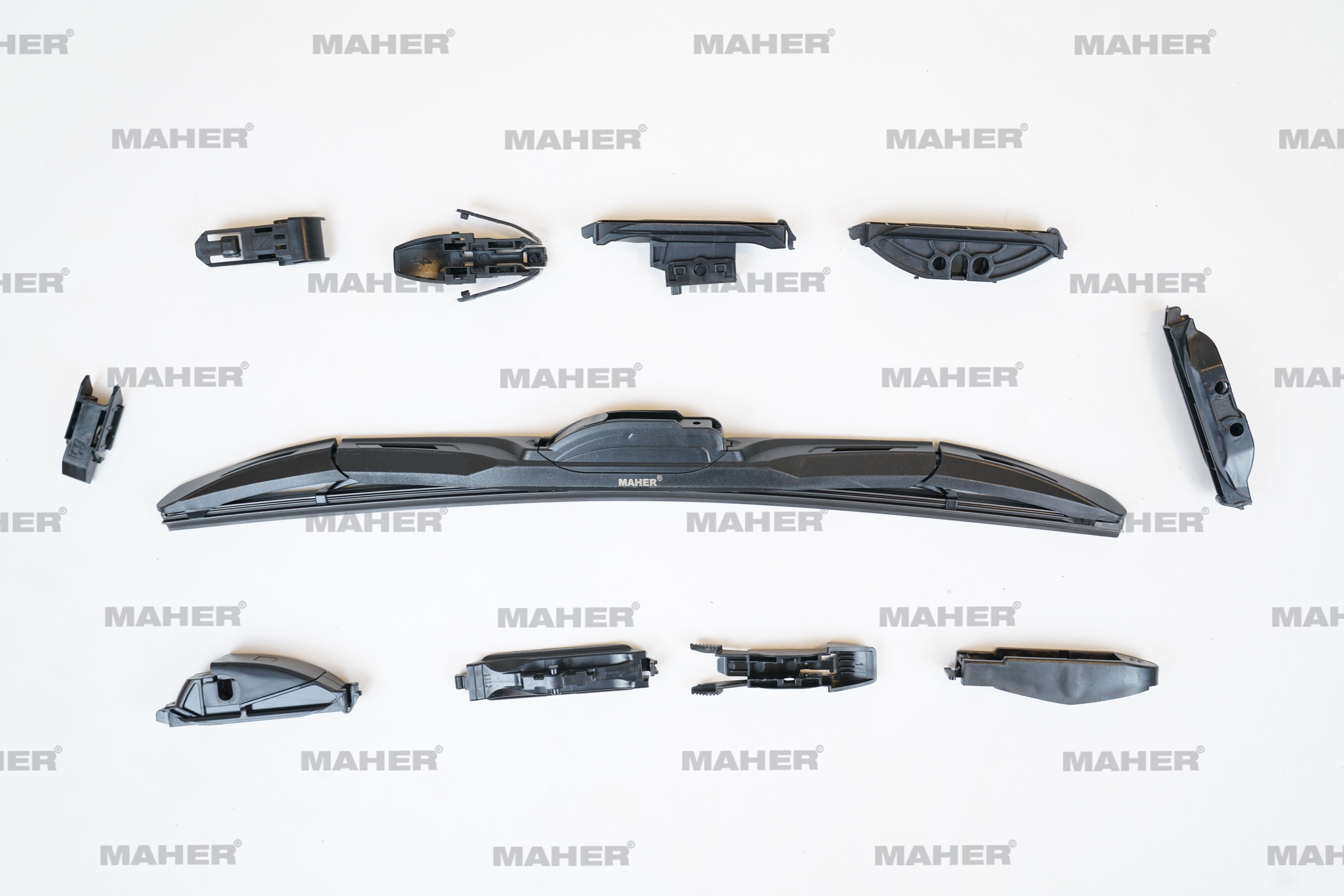 SİLECEK SÜPÜRGESİ TEK TİP ÜNİVERSAL 11 APARATLI 16 HYBRID (400mm)
