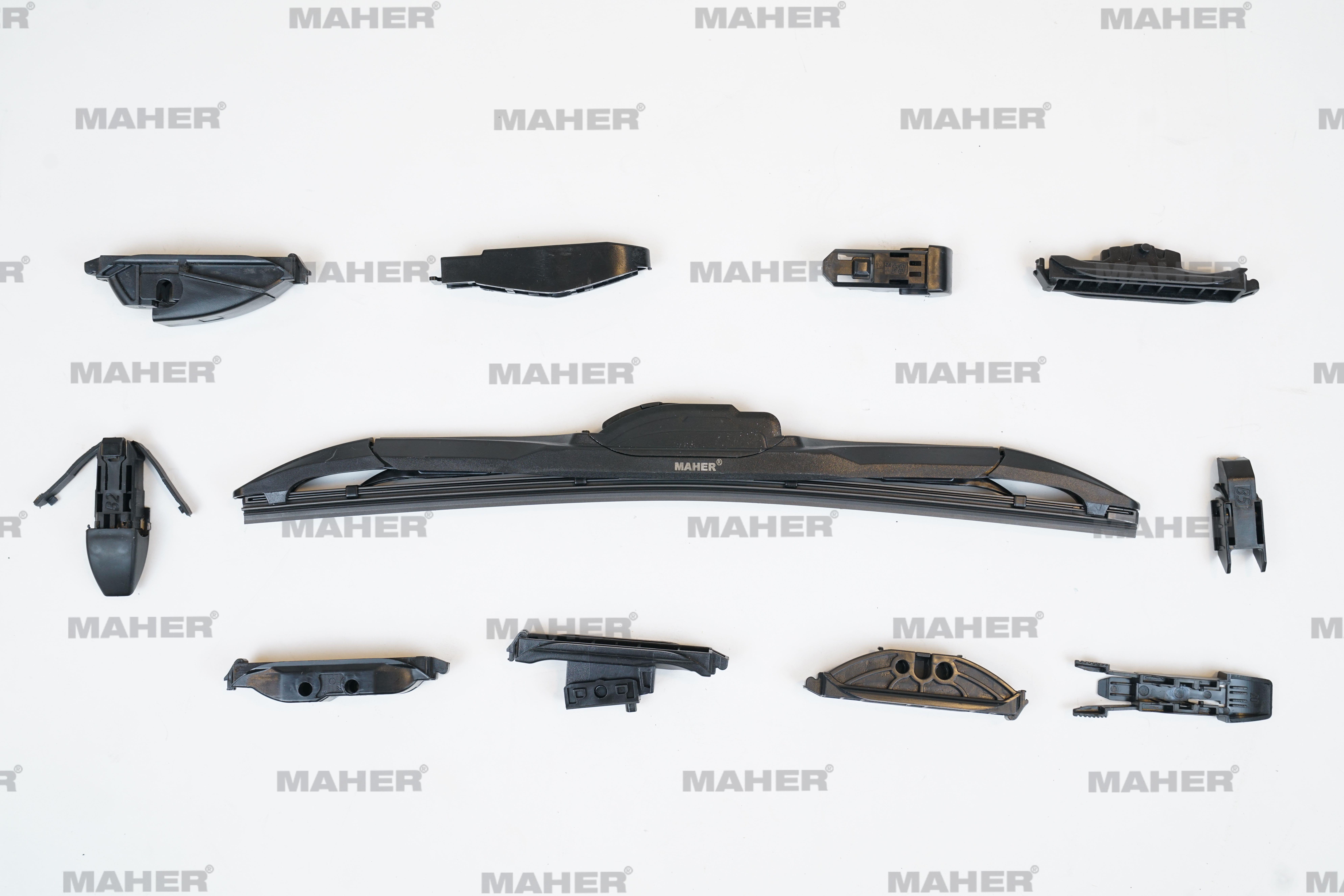 SİLECEK SÜPÜRGESİ TEK TİP ÜNİVERSAL 11 APARATLI 14 HYBRID (350mm)