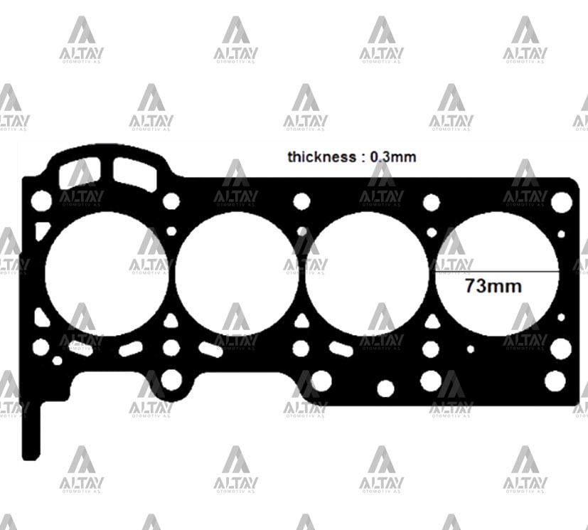 SİLİNDİR KAPAK CONTASI YARIS 06-11 1.3 2SZ-FE / SIRION / YRV / TERIOS 1.3 ÇELİK K3-VE
