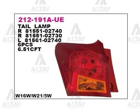 STOP LAMBASI AURIS 13-15 DIŞ SOL