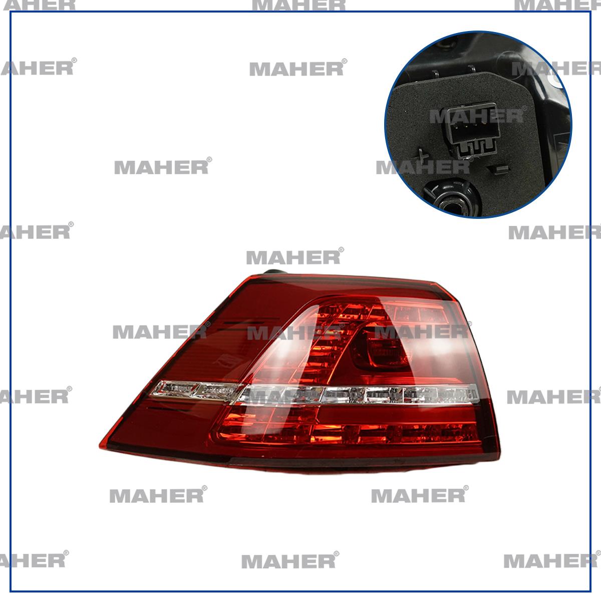 STOP LAMBASI GOLF7 13-17 DIŞ SOL LED