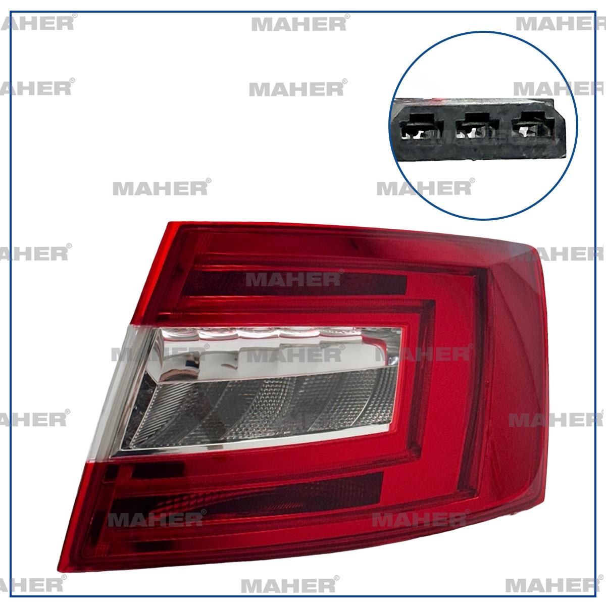 STOP LAMBASI OCTAVİA 13-17 LEDLİ SAĞ