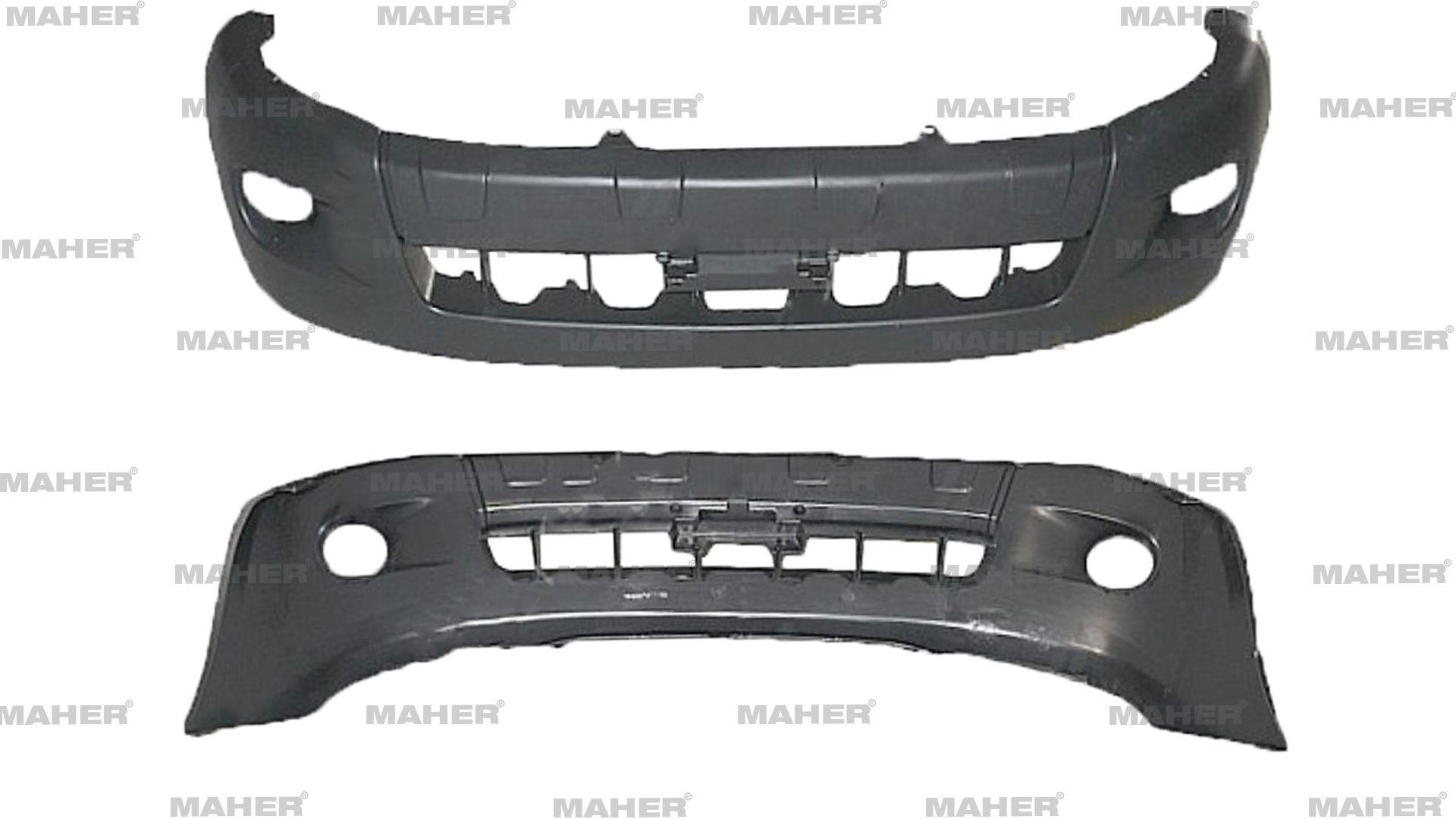 TAMPON HILUX ÖN 06-09 D4D 4X4 SİYAH DODİK DELİKLİ SİSSİZ