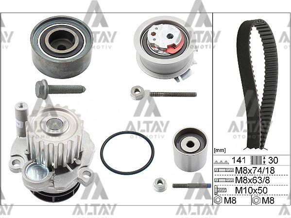 TRİGER SETİ + DEVİRDAİM PASSAT / GOLF5 / JETTA / A3 / A4 / A6 05-07 BKP-BKD-BMN-BMR-BUZ-BRE 2.0 TDİ (03G109244)  (DAR DELİK 10 MM)