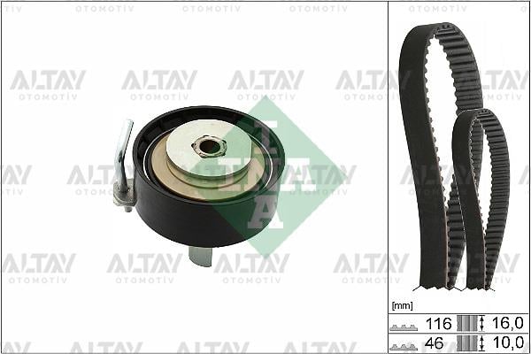 TRİGER SETİ BMAX  12= / FISETA VI  09-17  / FOCUS  12= 1.0 ECOBOOST DIŞ 116- GENİŞLİK 16MM
