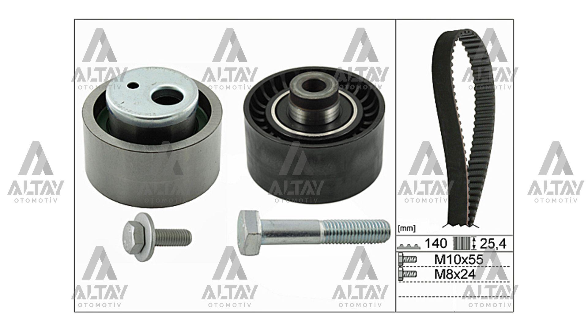 TRİGER SETİ FIAT SCUDO  96=03 / 206 / 306 / 406 / 806 / EXPERT / PARTNER  98=03 / BERLINGO 98=03  DW8 DİZEL  140 DİŞ