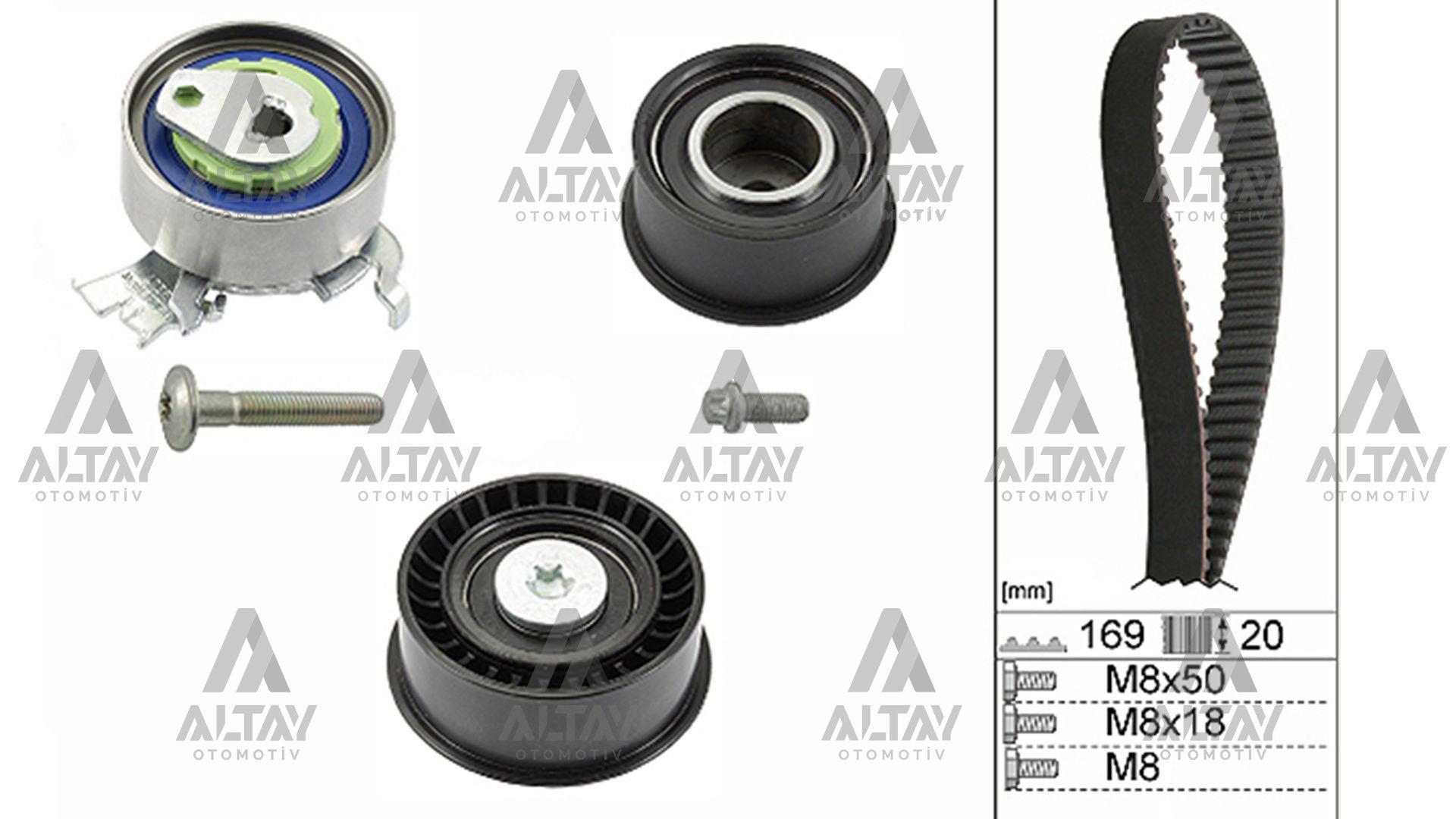 TRİGER SETİ OPEL ASTRA F / VECTRA B / CORSA B / TIGRA X16XEL-X16XE (169 DİŞ)