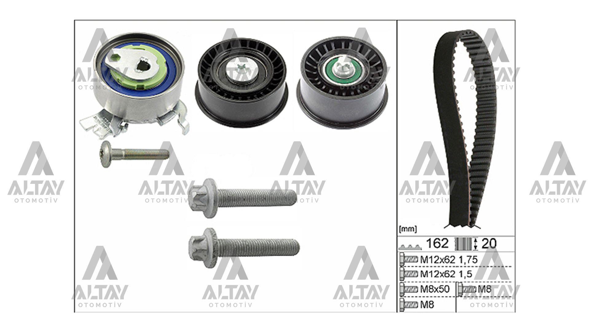 TRİGER SETİ OPEL ASTRA G / CORSA C / VECTRA C / MERIVA A / ZAFIRA A X14XE-X16XEL-Z14XE-Z16XE-Z18XE 162 DİŞ