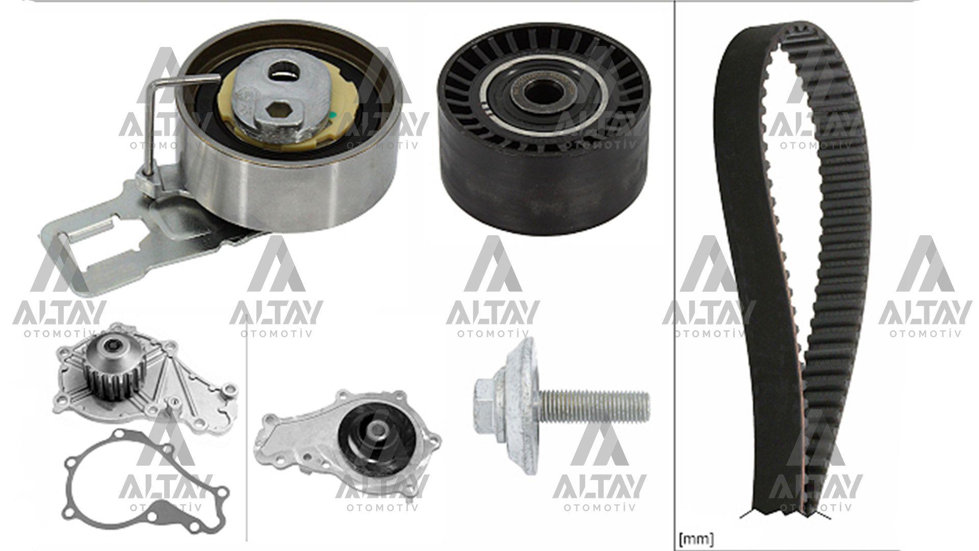 TRİGER SETİ+DEVİRDAİM  FOCUS / COURİER / FİESTA / MONDEO / 308 / CROSSLAND X / GRANDLAND X / COMBO E 15= 1.5 -1.6 TDCI EURO 6