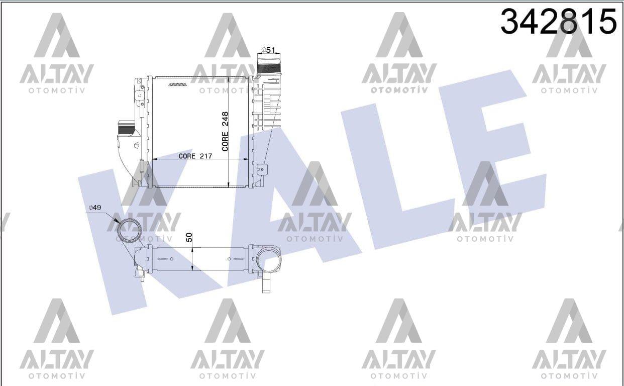 TURBO RADYATÖRÜ (INTERCOOLER) 308 II / 3008 II / C4 II / C4 PICASSO 13= 1.2-1.6THP-1.6HDI