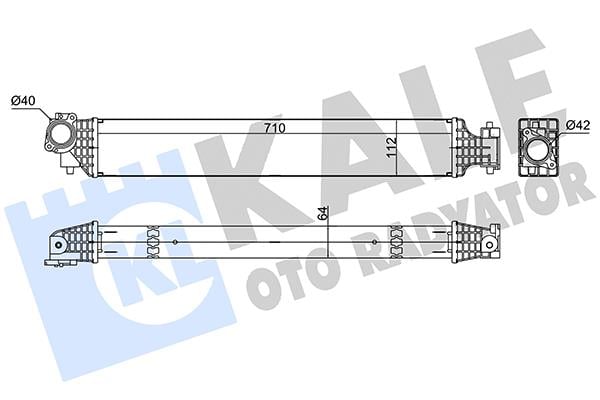 TURBO RADYATÖRÜ (INTERCOOLER) CIVIC 16-21 FC5 1.5RS TURBO AT BRAZING 64MM