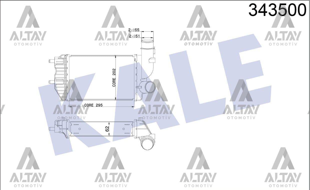TURBO RADYATÖRÜ (INTERCOOLER) DUCATO / BOXER / JUMPER 94-02 1.9TD-2.5TDI-2.8 HDI-2.8 JTD