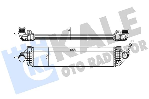 TURBO RADYATÖRÜ (INTERCOOLER) FOCUS / C-MAX / MONDEO / KUGA 11= 1.6 ECOBOOST 150-160-182 PS ECO