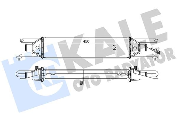 TURBO RADYATÖRÜ (INTERCOOLER) LINEA 07= / 1.3 JTD