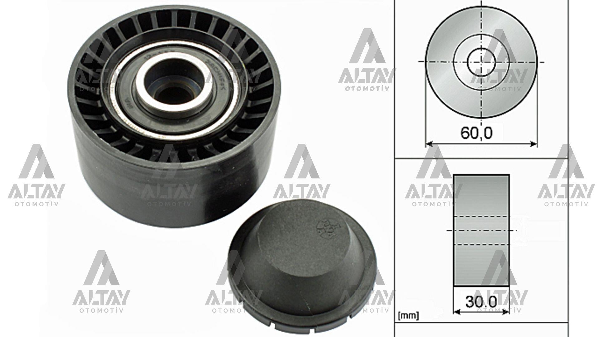 VANTİLATÖR GERGİSİ AVARE RULMAN FIESTA 1.4 TDCI 02= /  FIESTA 08= / FOCUS / 206 / C4 / 307  1.6 TDCI  04-11