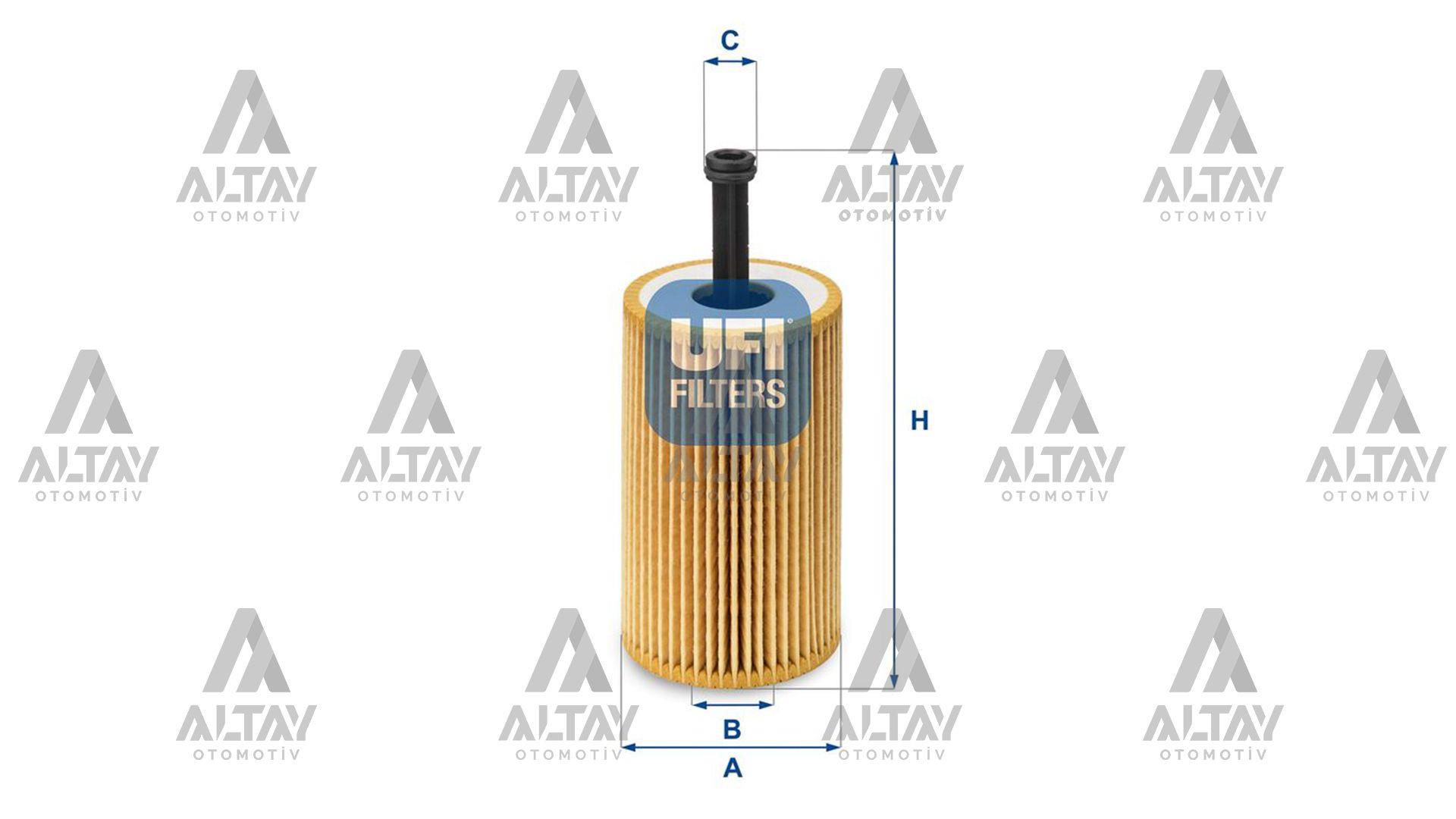YAĞ FİLTRESİ 206 / 306 / 307 / C2 / C3 / XSARA 02 =1.4İ-1.6İ 8V ELEMAN